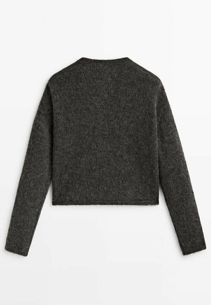 Massimo Dutti WITH BUTTONS - Strickjacke - Grey