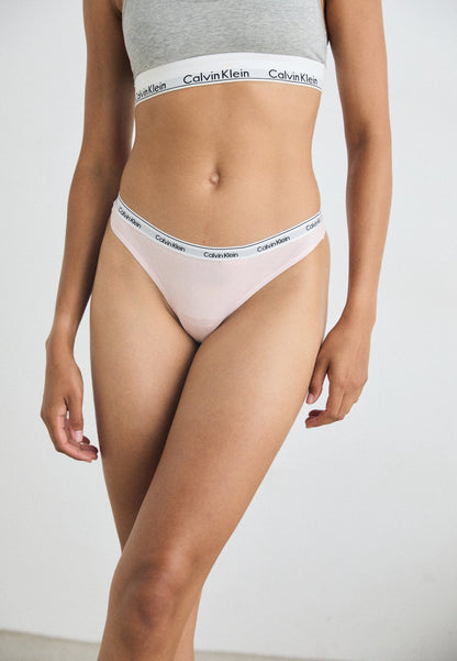 CALVIN KLEIN UNDERWEAR THONG ICON LOGO 5 PACK - Thong - Black/white/grey Heather/potpourri