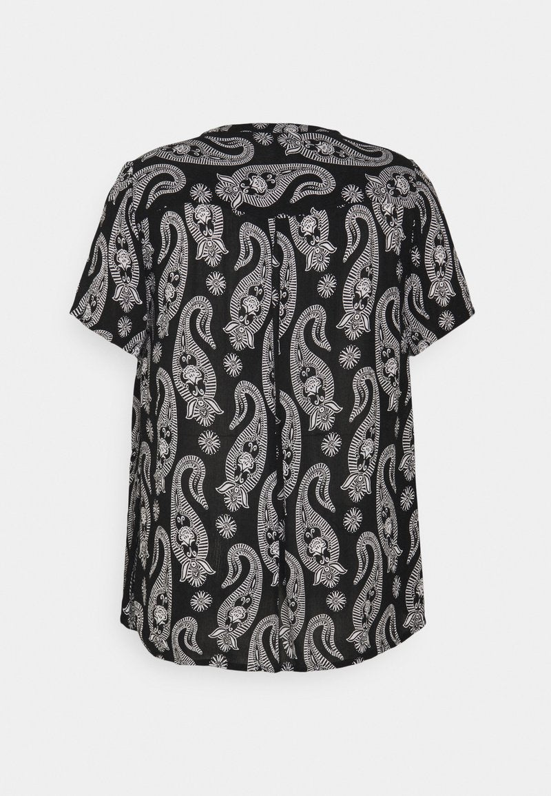  PASSA AMI - Bluse - Black/chalk