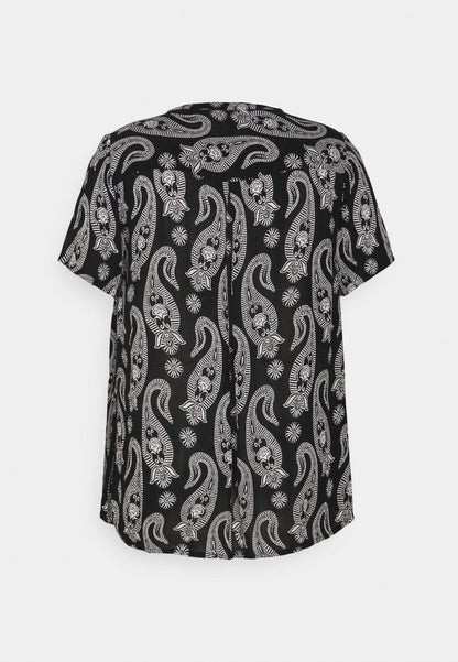  PASSA AMI - Bluse - Black/chalk