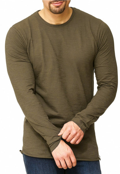 Indicode Jeans LONGSLEEVE WILLBUR - Langarmshirt - Dark Green
