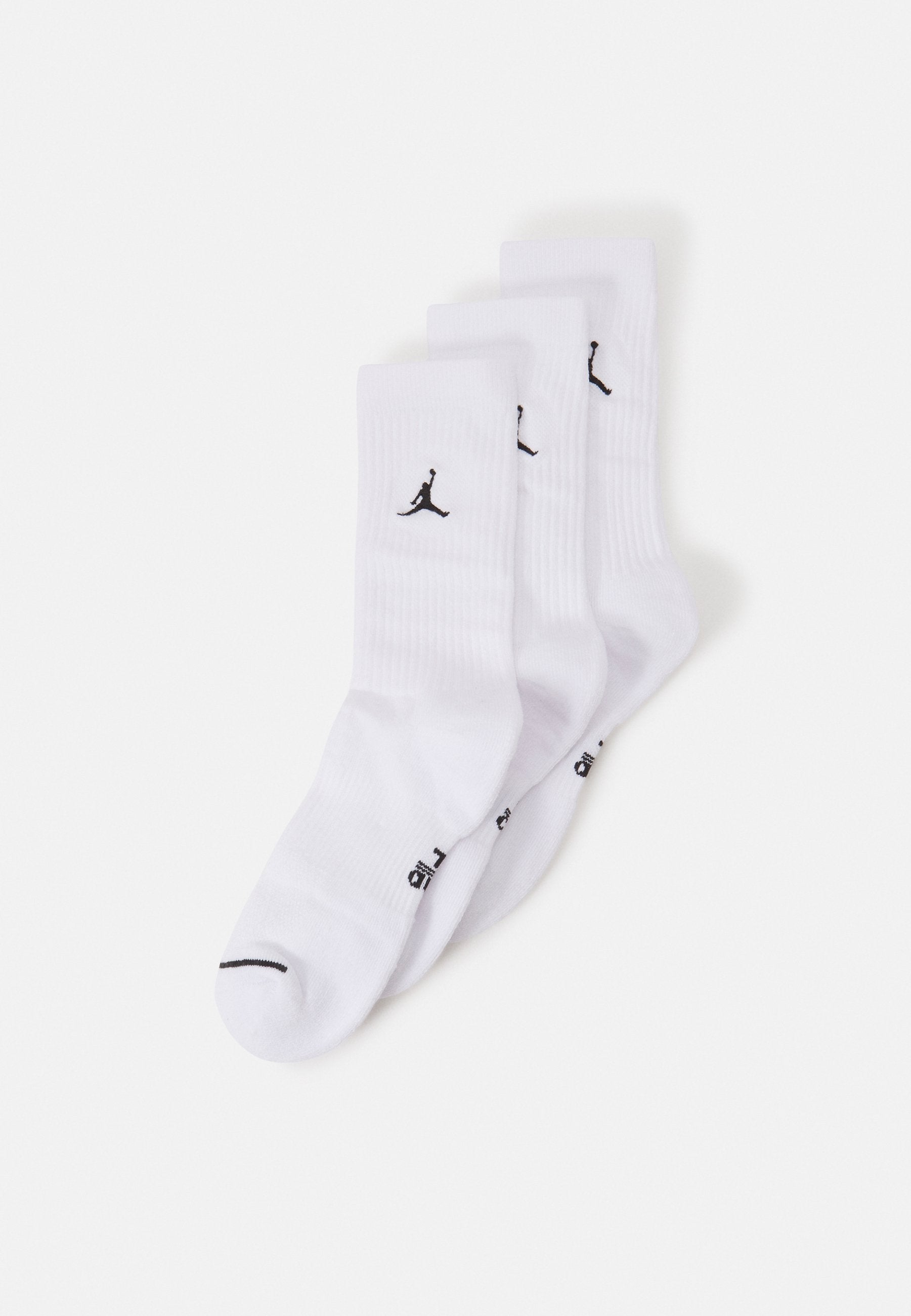 Jordan EVERYDAY CUSH CREW 3 PACK UNISEX - Sports Socks - Medium Khaki/iron Grey/starfish/white