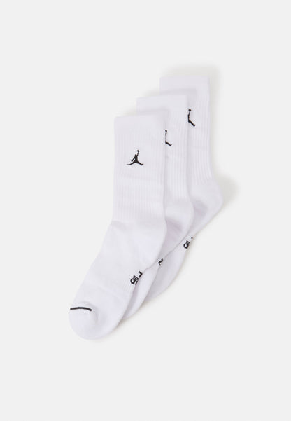 Jordan EVERYDAY CUSH CREW 3 PACK UNISEX - Sports Socks - Medium Khaki/iron Grey/starfish/white