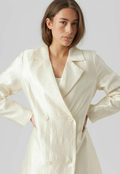 Vero Moda Klassischer Mantel - Cannoli Cream