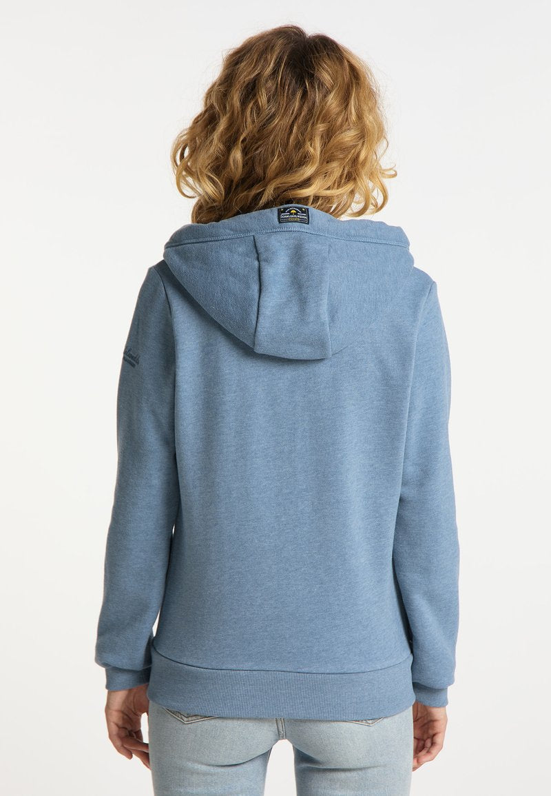 Schmuddelwedda Sweatjacke - Blau Melange
