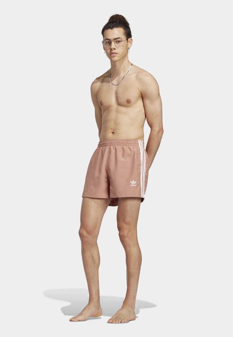 Adidas Originals 3-STRIPES SHORT LENGTH - Badeshorts - Clay Strata White