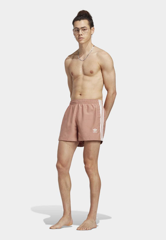 Adidas Originals 3-STRIPES SHORT LENGTH - Badeshorts - Clay Strata White
