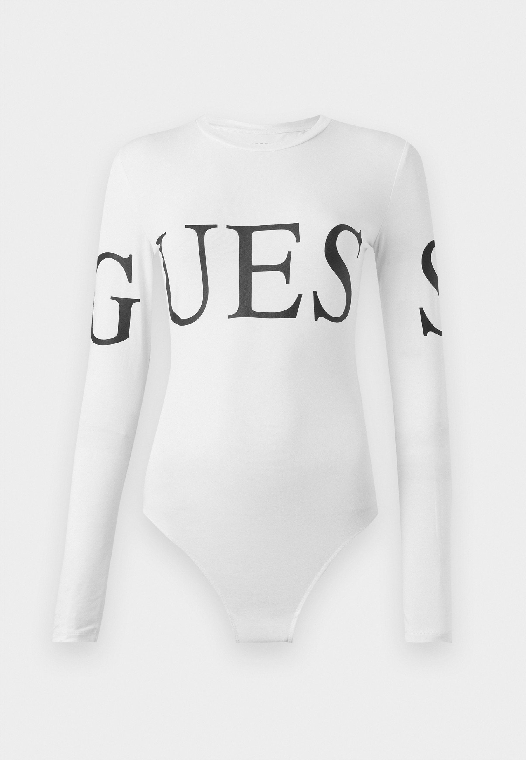 Guess LOGO - Long Sleeved Top - Jet Black