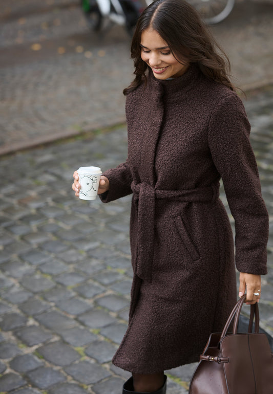 Kaffe ANNE BELT - Classic Coat - Java