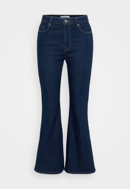 ONLY Petite ONLHENNI LIFE - Flared Jeans - Washed Black