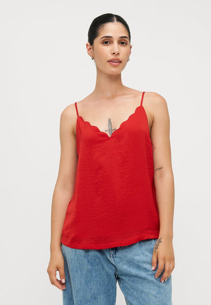 ONLY Petite ONLDEBBIE SINGLET - Top - Salsa