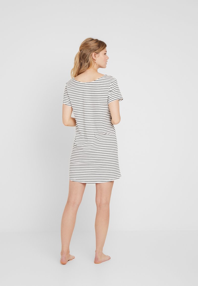 Skiny DAMEN SLEEPSHIRT KURZARM - Nachthemd - Ivory