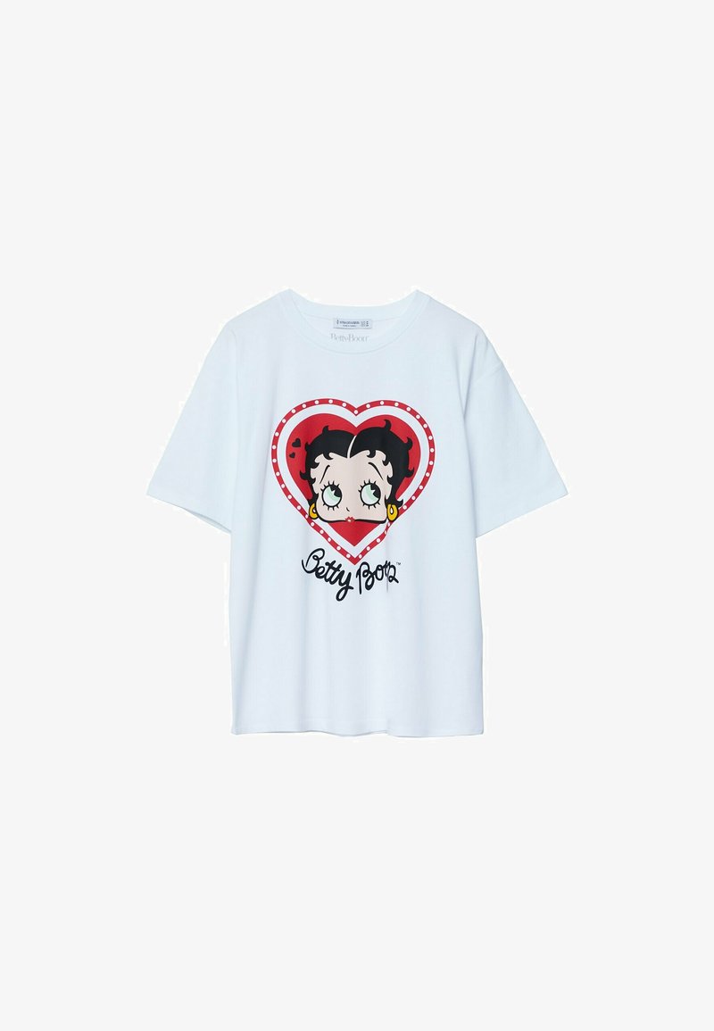 Stradivarius BETTY BOOP - T-Shirt Print - White