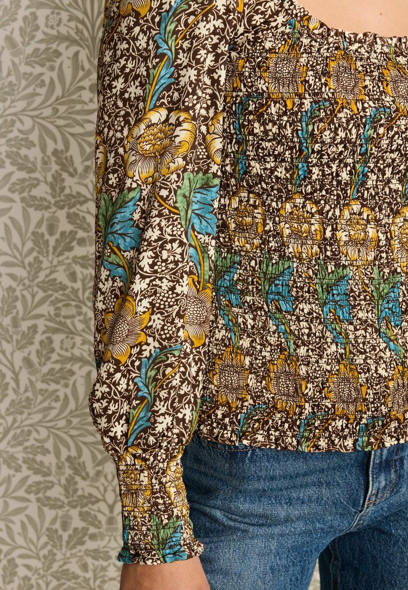 Next SHIRRED LONG SLEEVED STANDARD - Bluse - Morris & Co Kennet