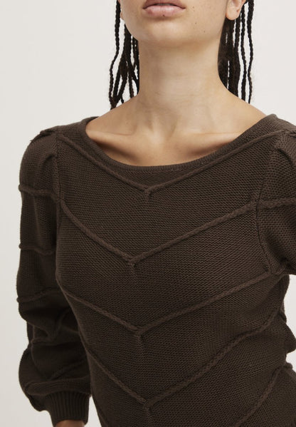 ICHI PULL PILAR - Strickpullover - Bracken