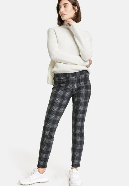 Gerry Weber Stoffhose - Schwarz Grau Karo
