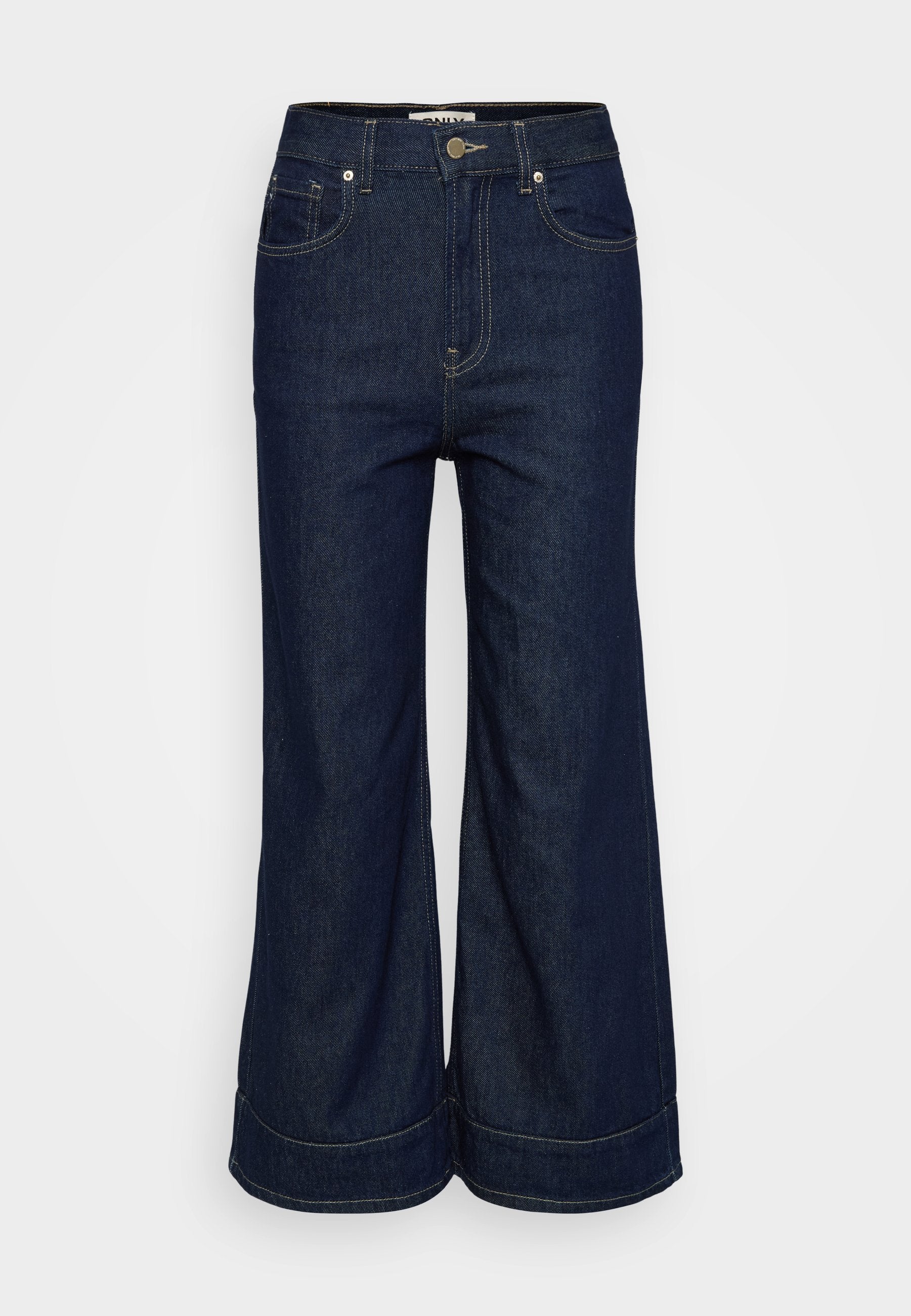 ONLY Petite ONLLINEA DIA - Wide Leg - Dark Blue Denim
