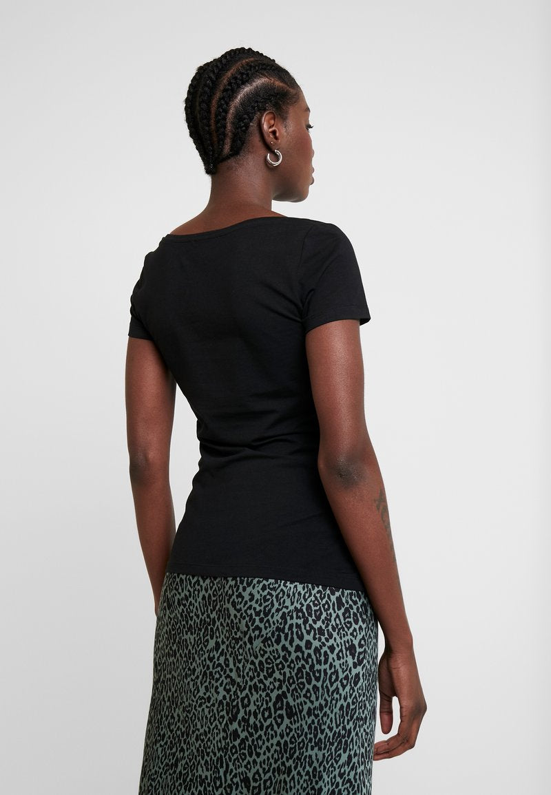 Anna Field 2 PACK - T-Shirt Basic - Black