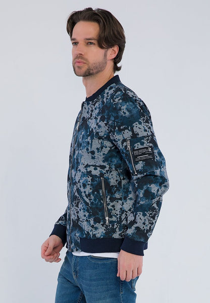  Bomberjacke - Navy Grey