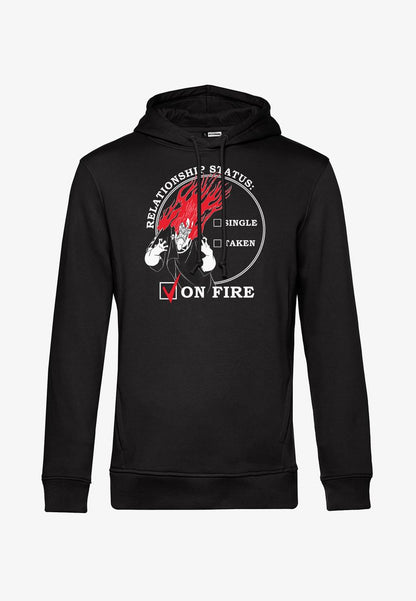 Henry Tiger VILLAINS RELATIONSHIP ON FIRE - Kapuzenpullover - Black
