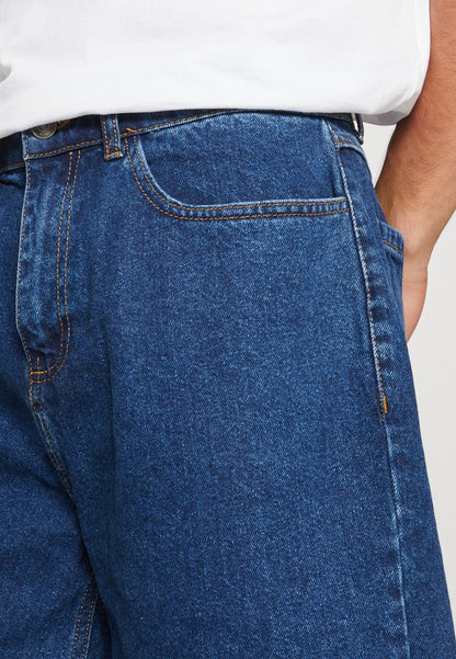 YOURTURN UNISEX - Jeans Shorts - Blue Denim