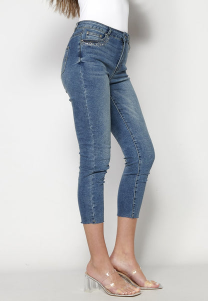 Koroshi Jeans Skinny Fit - Azul Osc Dark Blue
