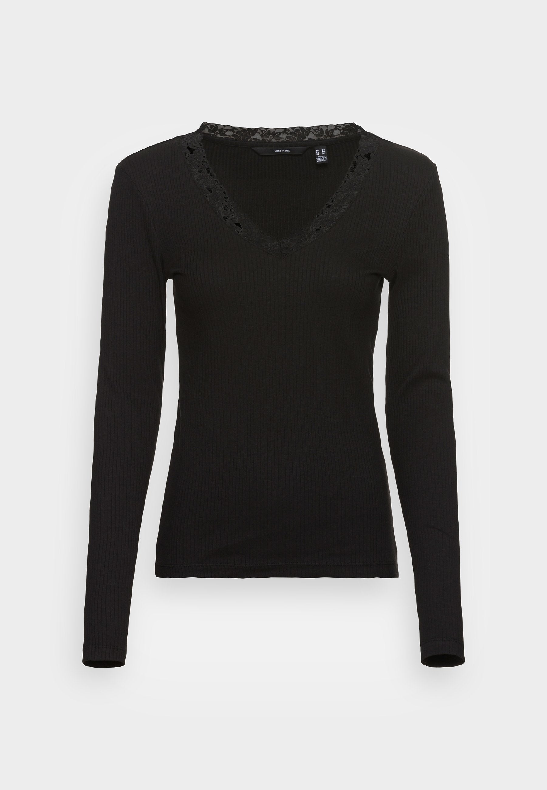 Vero Moda Tall VMHELSINKI DEEP V NECK - Long Sleeved Top - Port Royale
