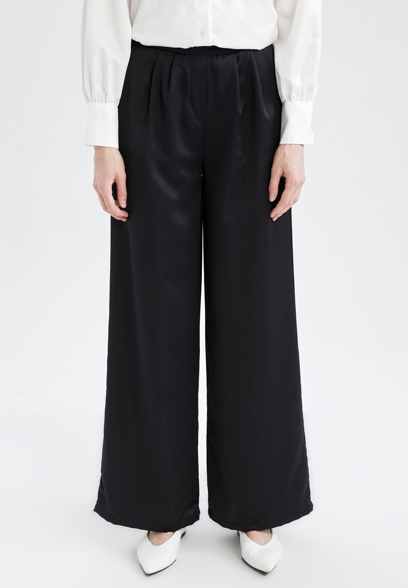 DeFacto RELAX FIT - Stoffhose - Black