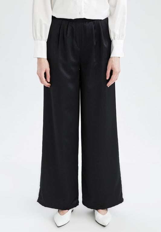 DeFacto RELAX FIT - Stoffhose - Black
