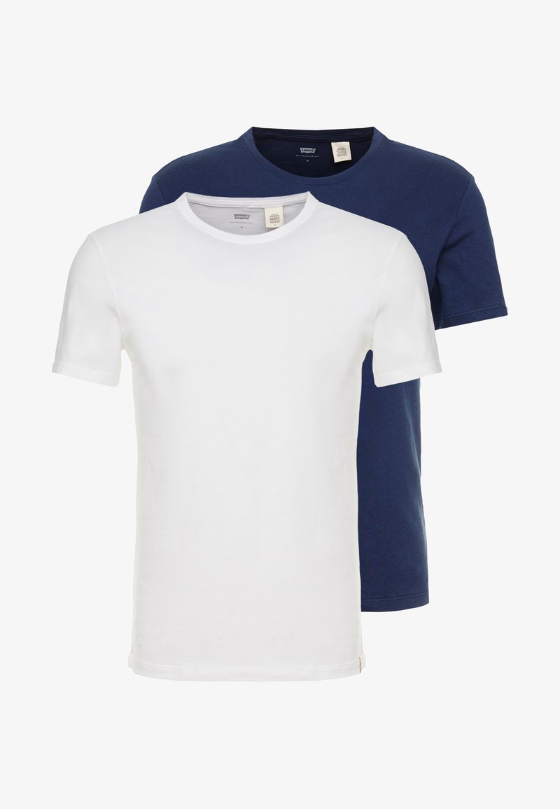  SLIM CREWNECK 2 PACK - T-Shirt Basic - Blues/white