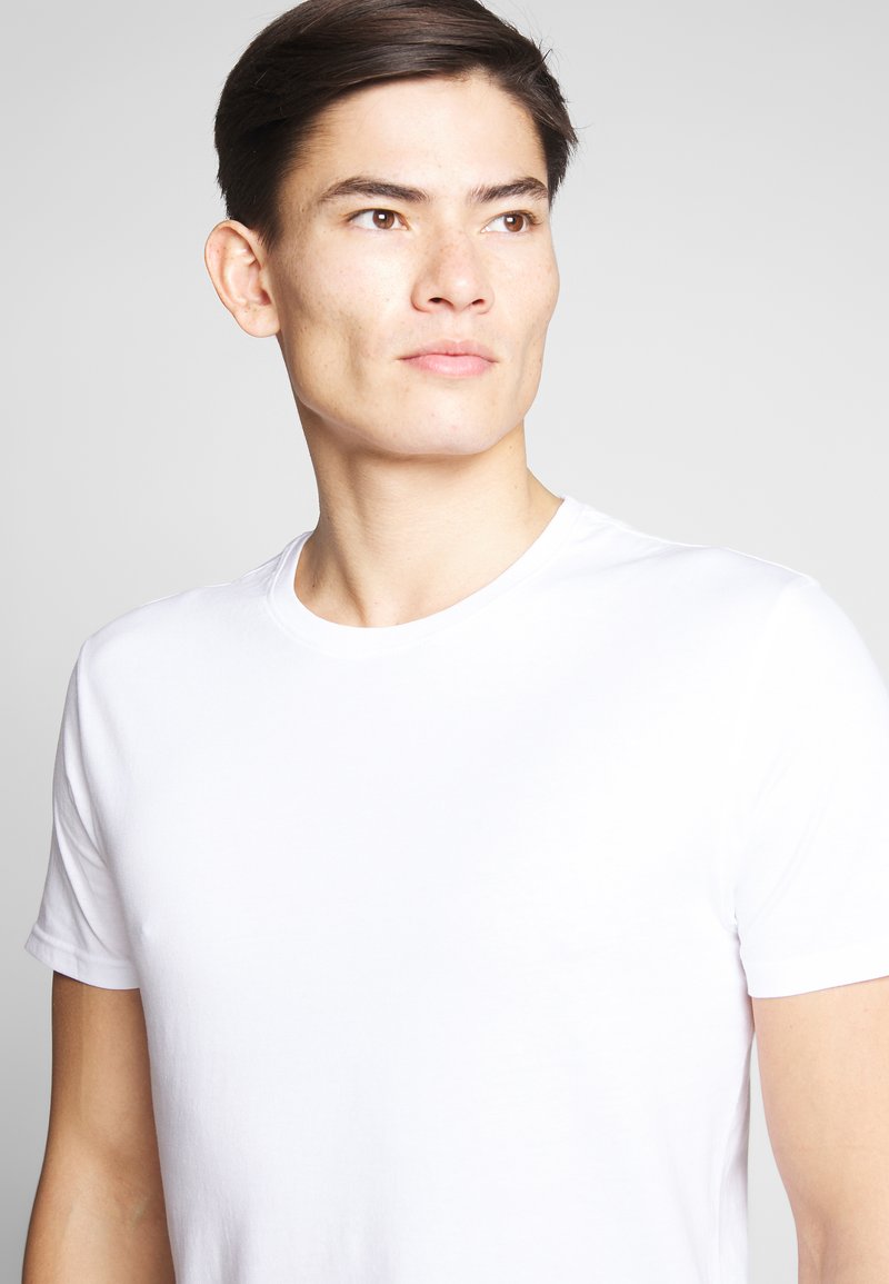 Pier One 2 PACK - T-Shirt Basic - White/dark Blue