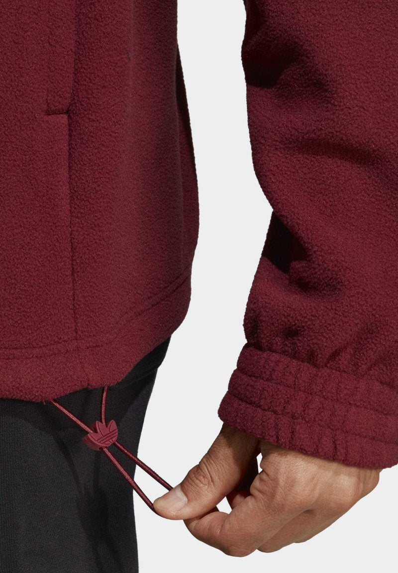 Adidas Originals TREFOIL TEDD - Fleecejacke - Shadow Red
