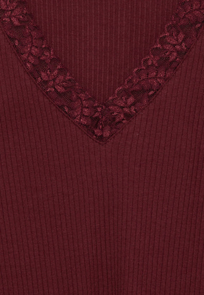 Vero Moda Tall VMHELSINKI DEEP V NECK - Long Sleeved Top - Port Royale