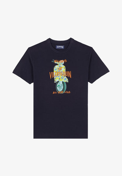 Vilebrequin RAIATEA MEDIUM - T-Shirt Print - Navy