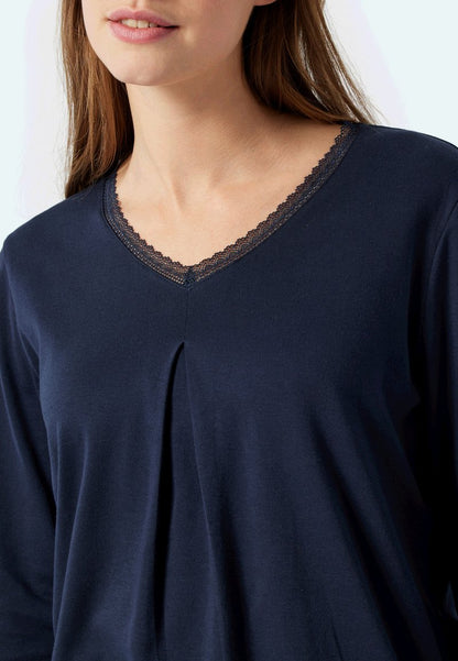 Schiesser CLASSIC COMFORT FIT - Nachtwäsche Set - Blau