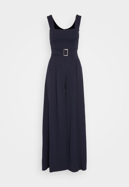 Wal G ASH BELT - Jumpsuit - Navy Blue