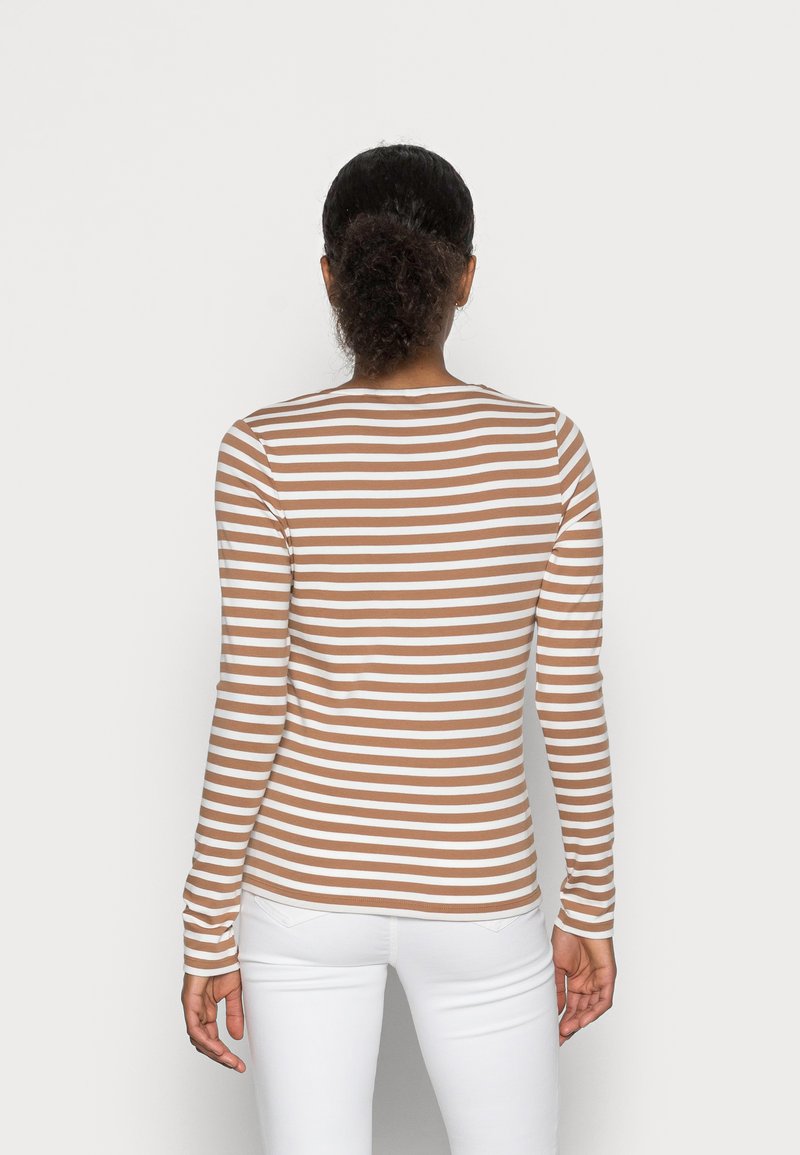 Gant Langarmshirt - Roasted Walnut
