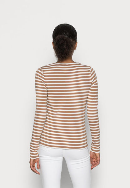 Gant Langarmshirt - Roasted Walnut