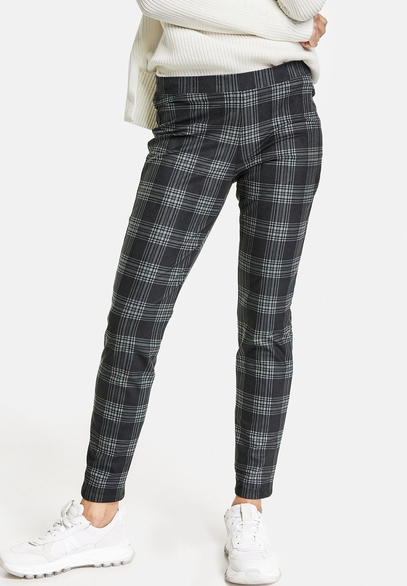 Gerry Weber Stoffhose - Schwarz Grau Karo