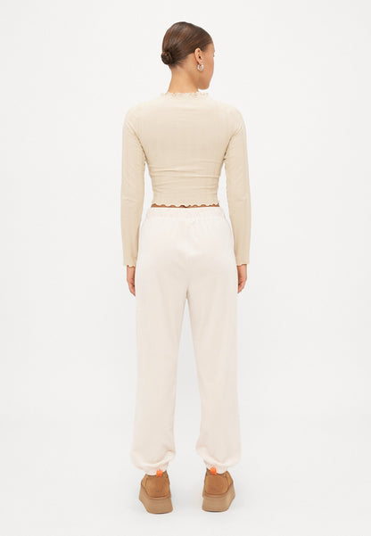 ONLY Petite ONLREBEL CUFF PANTS - Tracksuit Bottoms - Birch