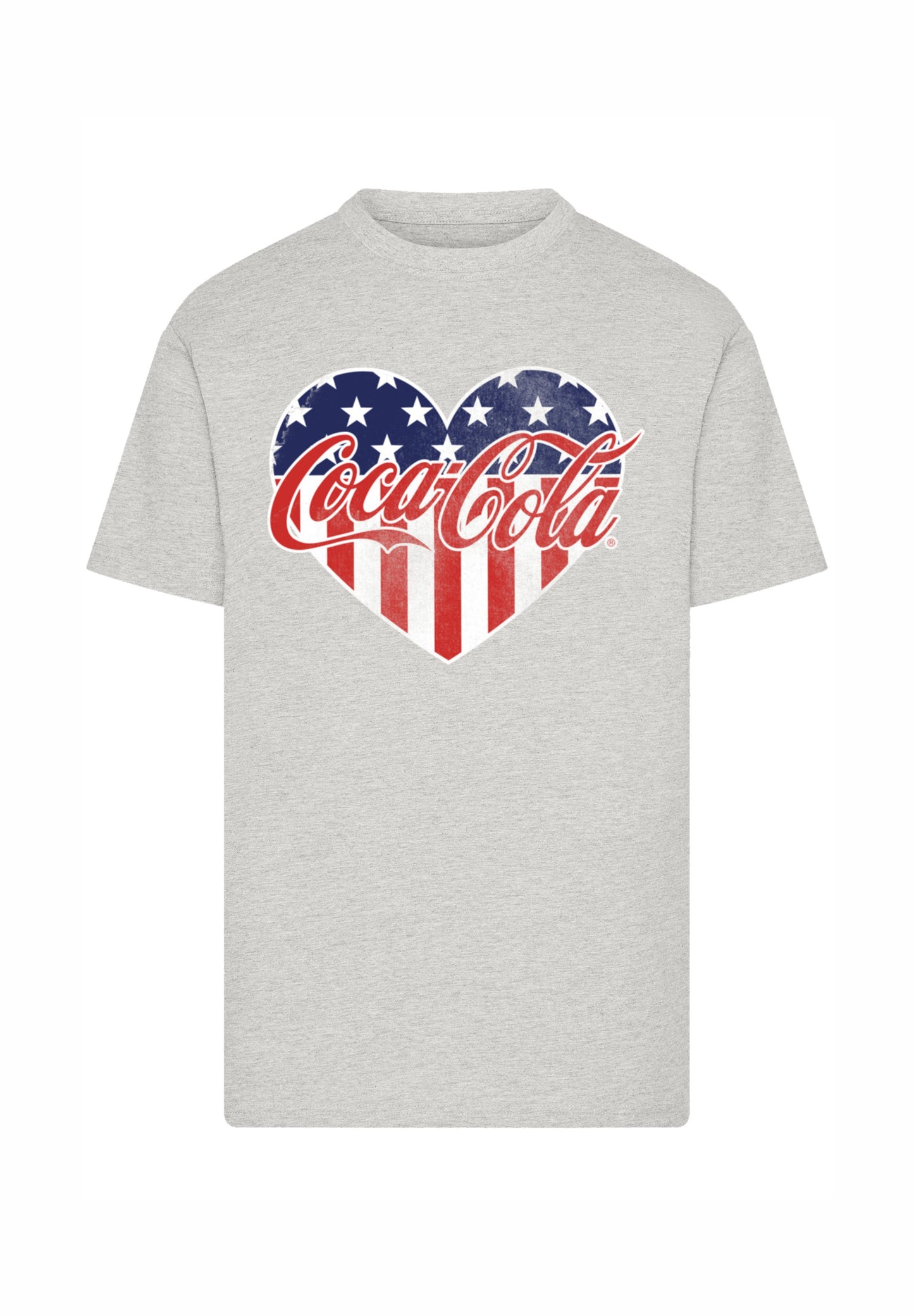 F4NT4STIC COCA COLA AMERICANA - Print T-shirt - Heather Grey