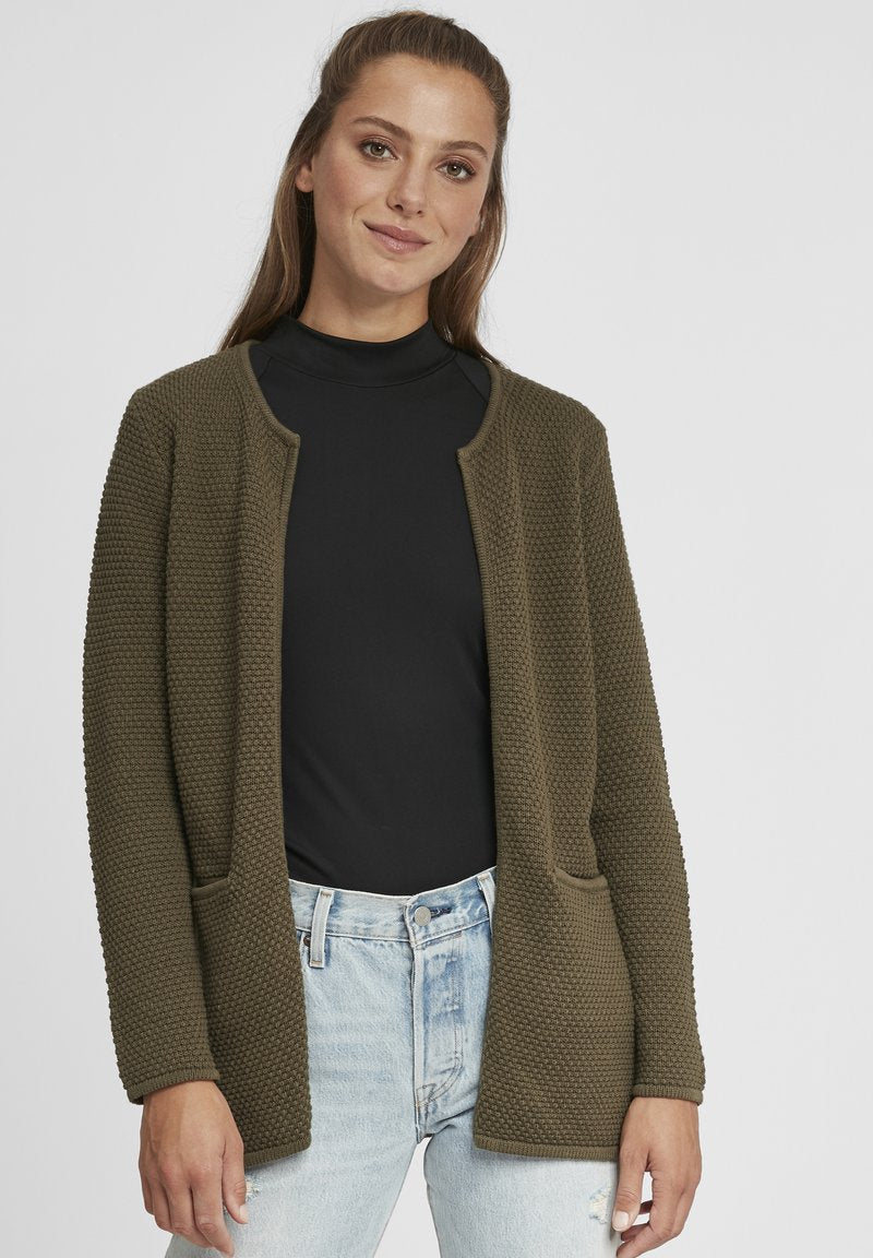 OXMO OXHILDA - Strickjacke - Ivy Green