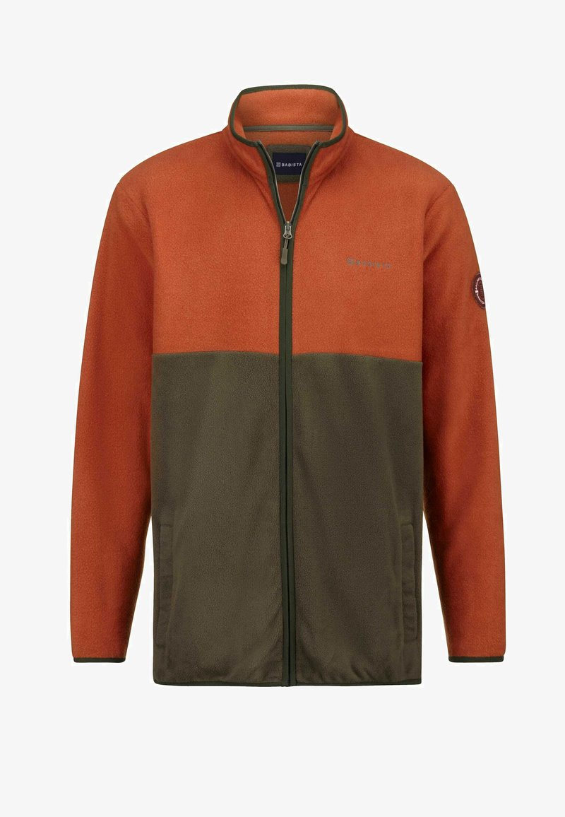  Fleecejacke - Terracotta/oliv