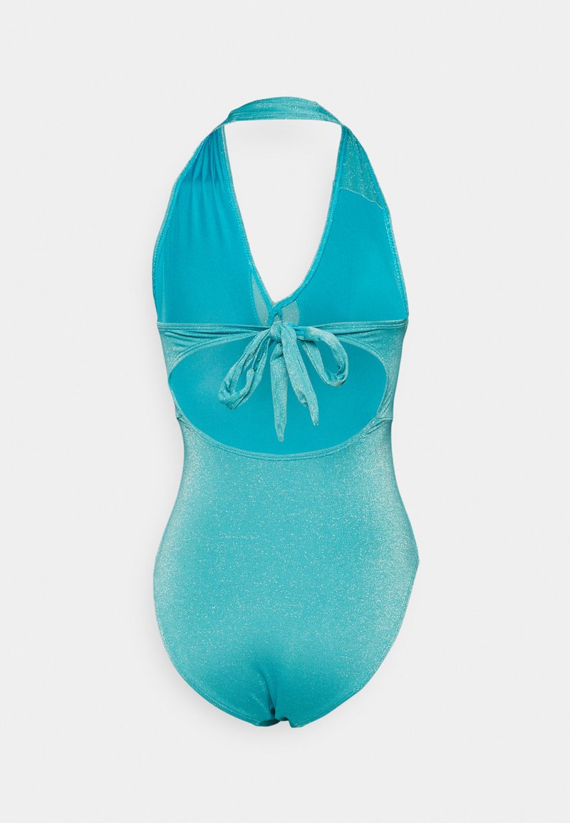 ESPRIT YALONG BEACH ONE SHOULDER SWIMSUIT - Badeanzug - Teal Blue
