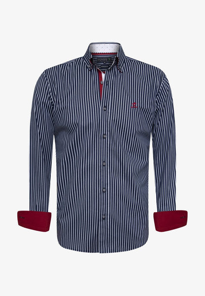  Hemd - Navy White Line