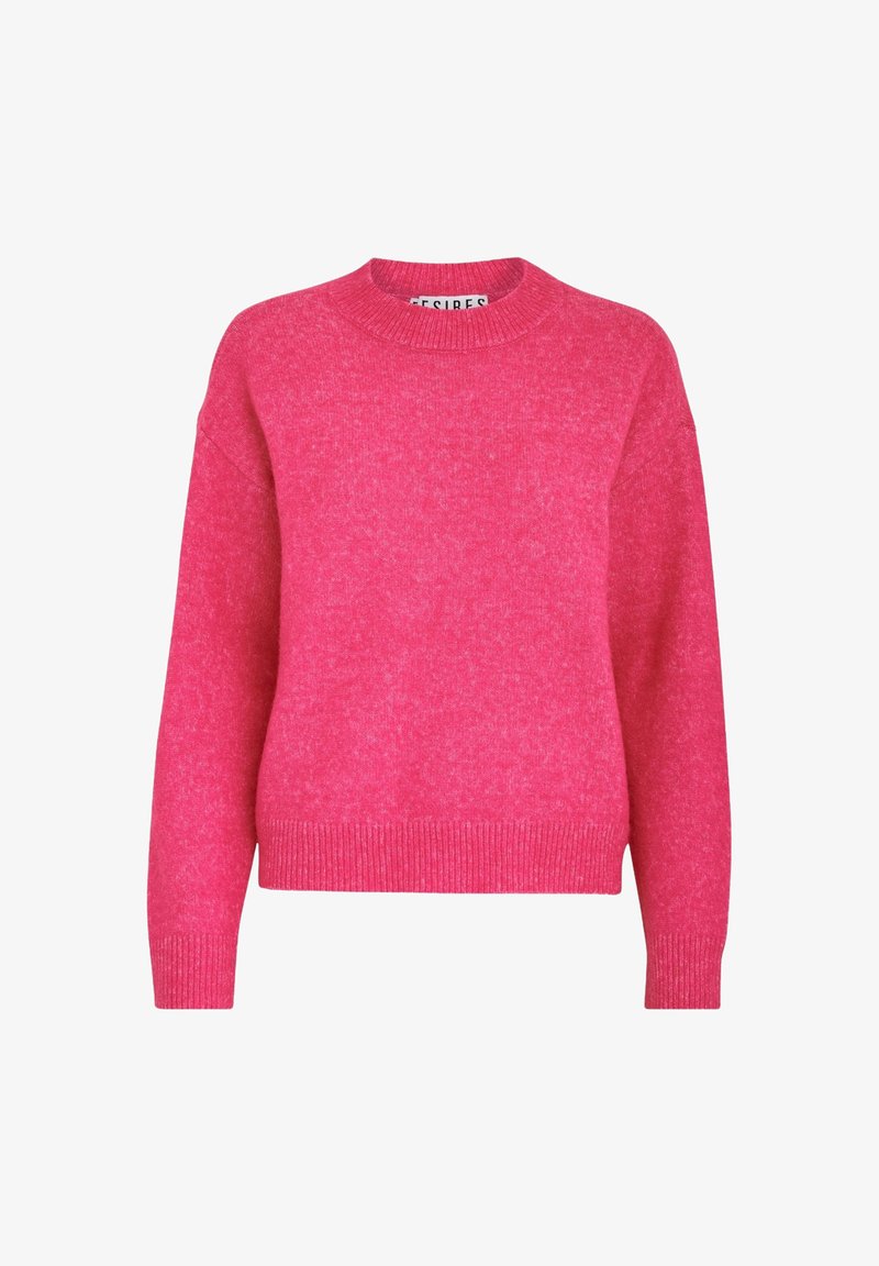 DESIRES GEA O-NECK - Strickpullover - Fuchsia Purple