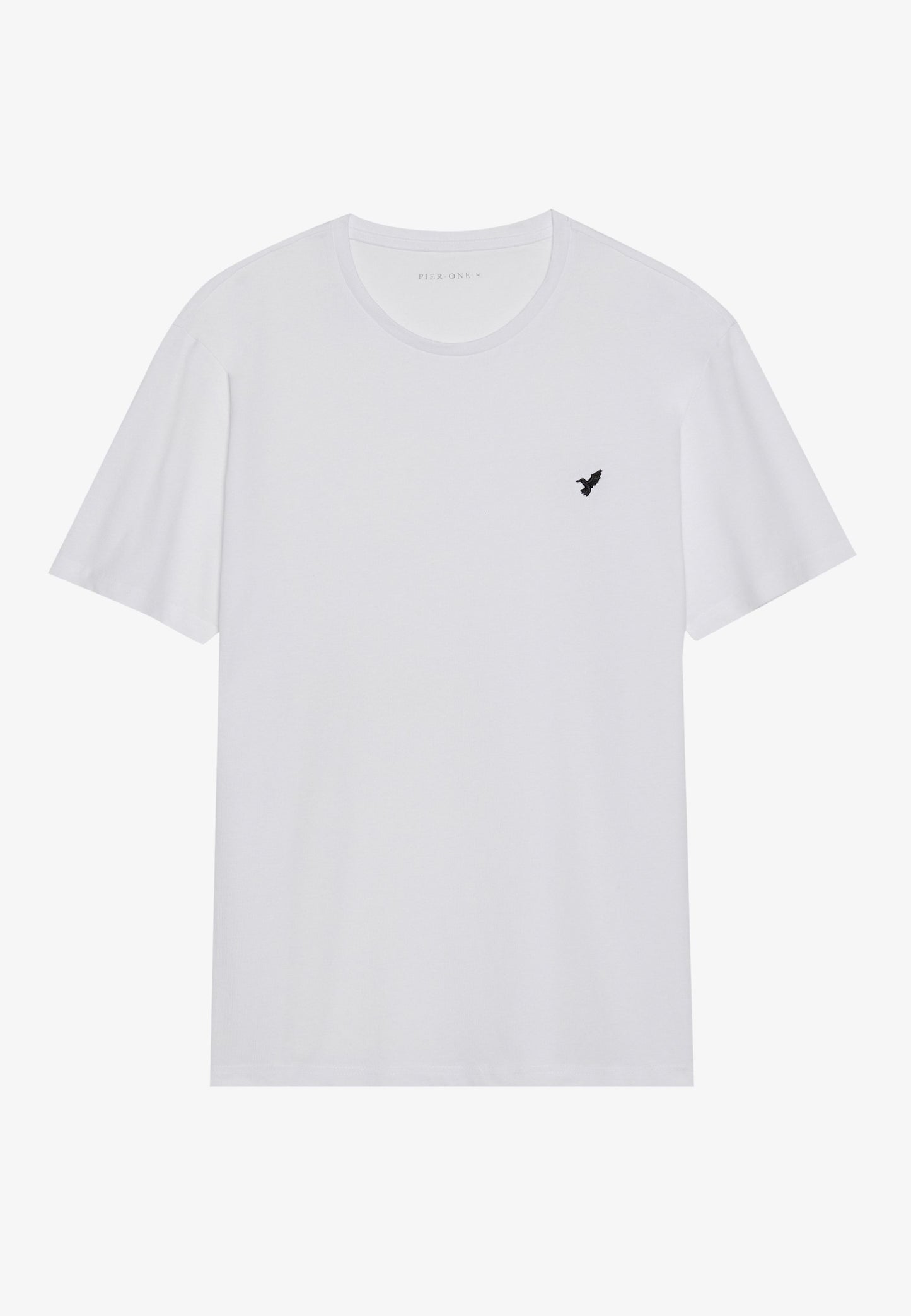 Pier One UNISEX 5 PACK - Basic T-shirt - White/brown/dark Blue