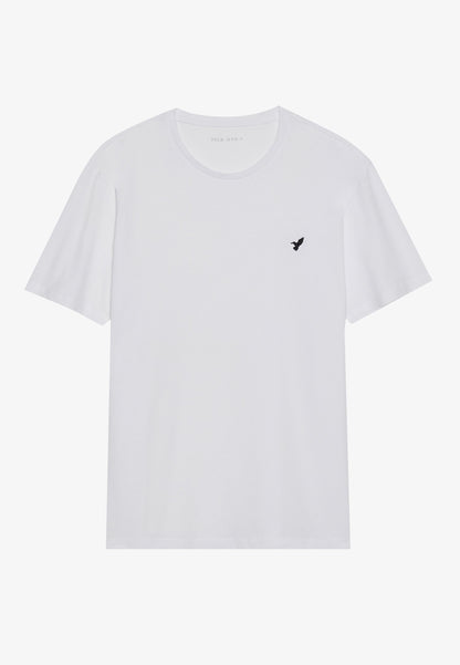 Pier One UNISEX 5 PACK - Basic T-shirt - White/brown/dark Blue