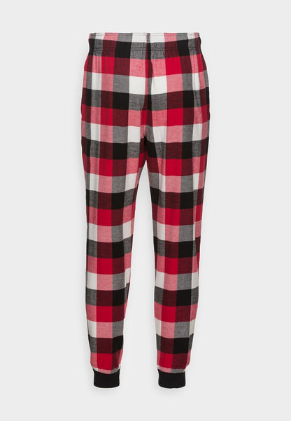 Hollister Co. JOGGER BOTTOM SET - Pyjama - Buff Check