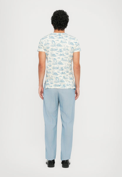 Vivienne Westwood ROOSTER PERU UNISEX - Print T-shirt - Toile De Jouy Blue